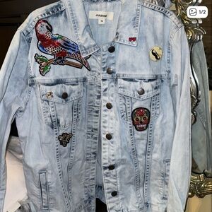 JAK & Rae Denim Jacket with Colorful Patches